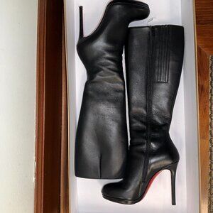 Pumpie Calf High Boot - Red Bottoms